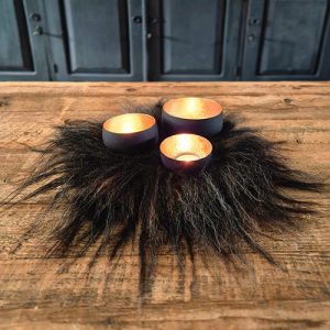 Mini deco vachtje – Donker