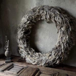 MEGA Krans 120 cm in prachtige grijstinten